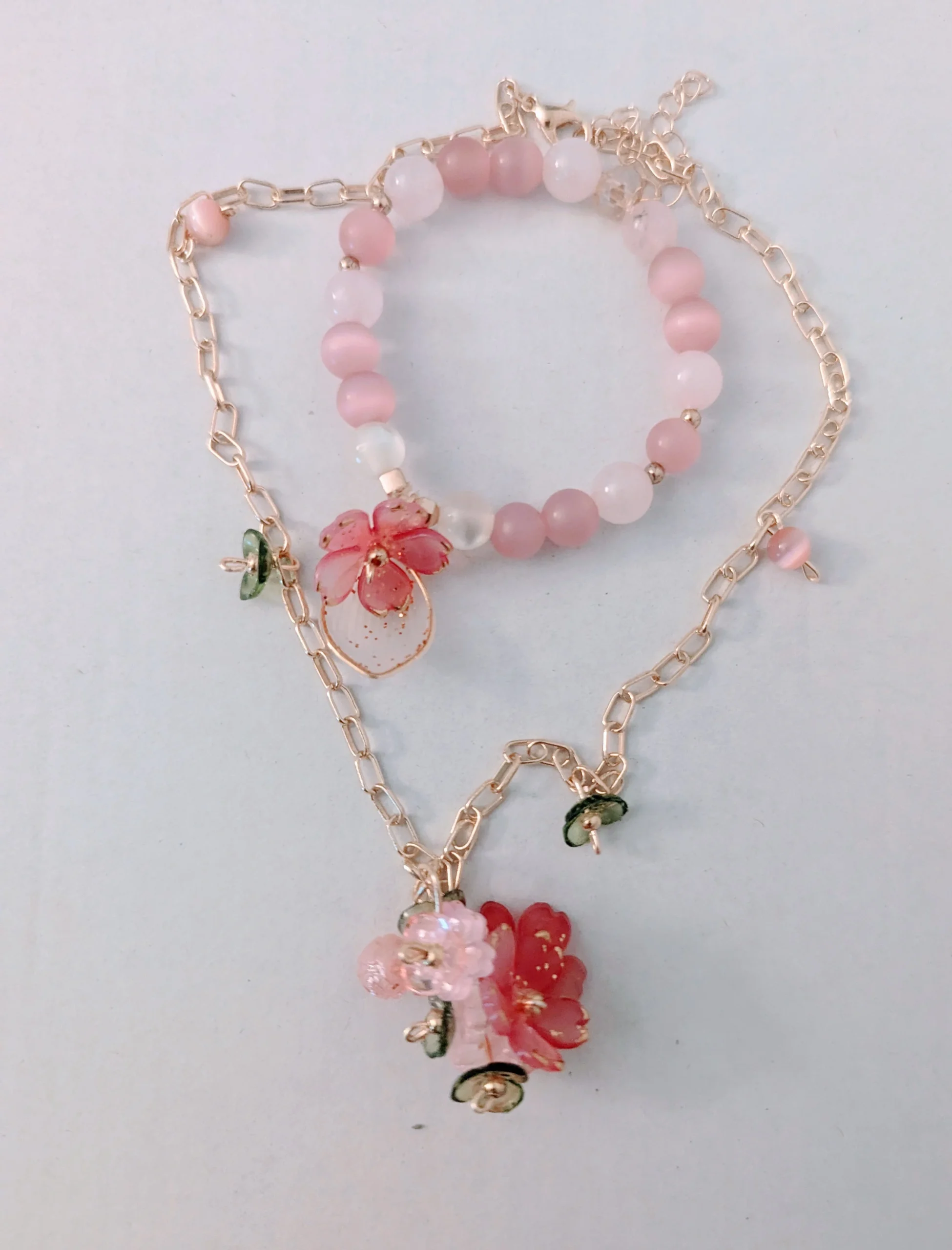 Necklace with matching bracelet