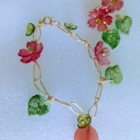 Bracelet and earrings