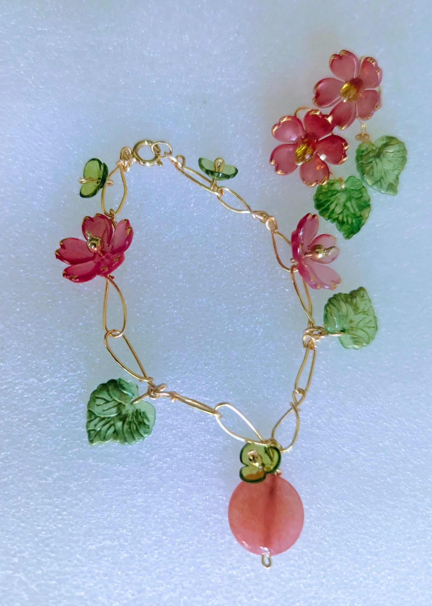 Bracelet and earrings