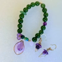 Bracelet and earrings